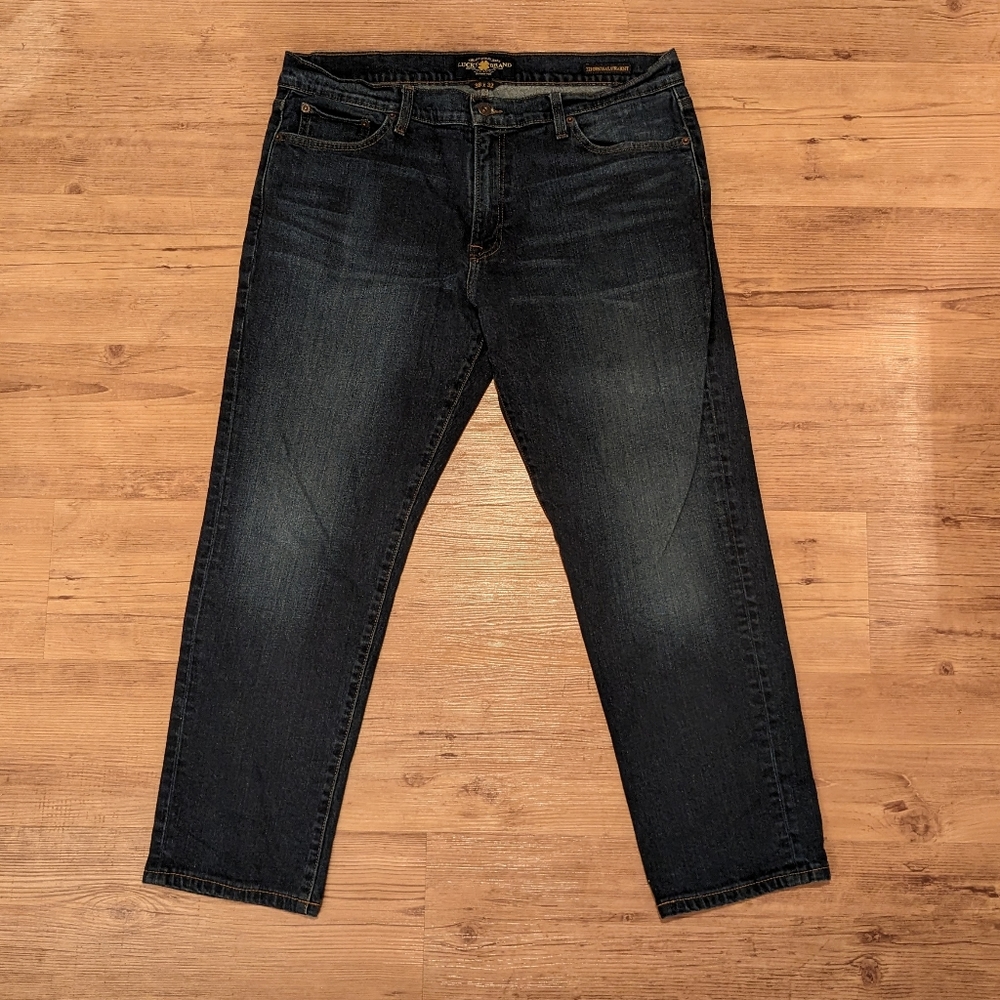 Lucky Jeans 221 Straight Dark Wash 36x32